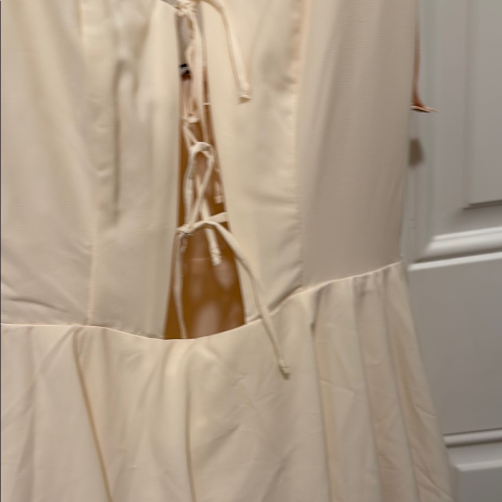 Princess Polly Cream Mini Dress - Picture 12 of 12